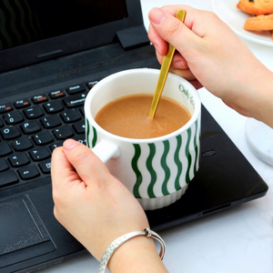 Mug à café en céramique et porcelaine grande capacité pour couple, style INS, haute qualité, pour homme, usage domestique, personnalisable, résistant aux hautes températures - Product Image 3