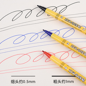 Genvana fineliners bút không mùi không độc hại cơ thể Bút Đánh Dấu 0.5/1.0mm Twin Mẹo siêu tốt fineliner đánh dấu - Product Image 4