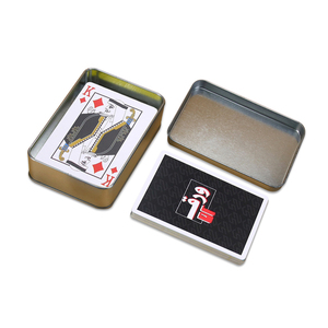 Imprima su propio diseño <span class=keywords><strong>de</strong></span> <span class=keywords><strong>baraja</strong></span> <span class=keywords><strong>de</strong></span> naipes Logotipo personalizado Embalaje Poker Souvenir Caja <span class=keywords><strong>de</strong></span> lata para naipes - Product Image 5