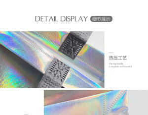 <b>Cheap</b> Customized Gold and Silver Tote <b>Bag</b> High Quality Shopping <b>Bags</b> for Clothing Laminated Non-woven Shopping <b>Bag</b> - Product Image 5