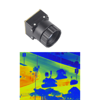 Mini caméra thermique 256x192 avec objectif 9 mm pour surveillance grand angle et intégration domotique