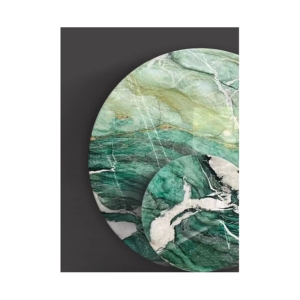 <span class=keywords><strong>Tavolo</strong></span> da Pranzo di Lusso in Pietra Naturale Personalizzato, Rettangolare Verde in Cristallo di Fuchsite e Quarzite, <span class=keywords><strong>Senza</strong></span> Base a Piedistallo - Product Image 2