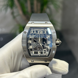 RM67-01 Style Watch Tonneau Titanium Skeleton <b>Chronograph</b> Flyback <b>Automatic</b> Watch Rubber Strap Luxury Sport Racing Wristwatch - Product Image 5
