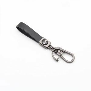 Hot Leather Car Keychain for Car Brands Handmade Premium Metal <b>Key</b> <b>Ring</b> Accessories <b>Customized</b> Logo Present for Man and Woman - Product Image 3