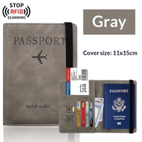 Dompet dan Tempat Kartu, Tempat Kartu Identitas Fashion, Penutup Paspor RFID, Dompet Perjalanan, Tas Dokumen
