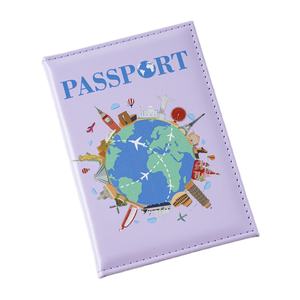 Nueva Llegada Viajar Tierra PU Cartera de Viaje para Viaje UV Impresión Planeta Pasaporte Titular para Viaje PU Cuero Pasaporte Cubiertas - Product Image 5