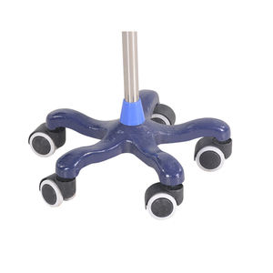 Perawatan Rumah Sakit Tiang Infus Tinggi Adjustable Stainless Steel 5 Roda Klinik Rumah Sakit Tiang Infus - Product Image 3