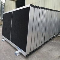 Nouvelle couette de refroidissement évaporatif en nid d'abeille avec cadre en acier inoxydable, rideau d'eau pour élevages de volailles, porcs et aquaculture, certifiée CE, OEM ODM