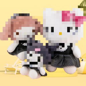 Muñeca de Peluche Kuromi Kitty con Falda Negra, Venta al por Mayor, Regalos Decorativos Lindos, Personaje de Anime de Dibujos Animados, Juguetes de Peluche para Niñas - Product Image 5