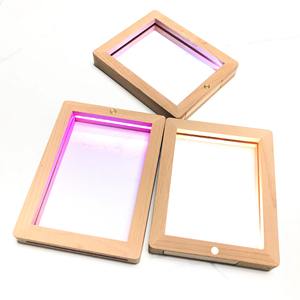 Combinaison parfaite de cadre <span class=keywords><strong>photo</strong></span> en bois naturel avec éclairage veilleuses pour améliorer les photos et les beaux souvenirs touchants - Product Image 6