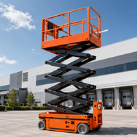 Plataforma Elevadora de Tijera Eléctrica Autopropulsada de 6m, 8m, 10m, con Capacidad de hasta 450 kg, Alimentada por Batería, para Mantenimiento de Almacenes