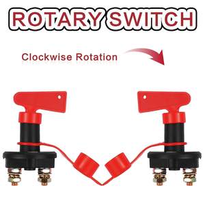 Interruptor de Desconexión de Batería 12V-<span class=keywords><strong>24V</strong></span> para Uso Marino, Interruptor Aislador de Corriente con Llaves, Encendido/Apagado - Product Image 5