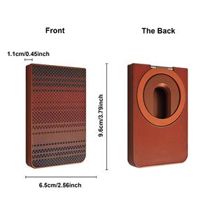 <span class=keywords><strong>Porte</strong></span>-cartes <span class=keywords><strong>rigide</strong></span> en cuir PU de <span class=keywords><strong>luxe</strong></span> avec support, personnalisable (logo, motif, couleur), pour hommes et femmes - Product Image 6