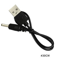 Data 30/50/80/100CM USB 2.0 3.5mm*1.35mm 5V DC Barrel Jack PVC Konduktor Tembaga Murni Pelindung Kabel Daya Video Game MP3/MP4