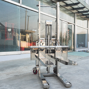 Ss304 Roestvrijstalen Elektrische Stapelaar Hefmachine 1 Ton 3 Meter Heftruck Stapelaar Semi-Elektrische Palletstapelaar - Product Image 2