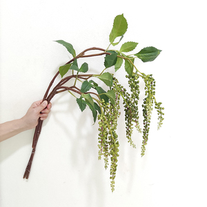 mềm mại cảm giác Nhân Tạo Treo thực vật Mỹ pokeweed bất động cảm ứng <span class=keywords><strong>phytolacca</strong></span> treo cây nhân tạo thực vật trang trí đám cưới - Product Image 6