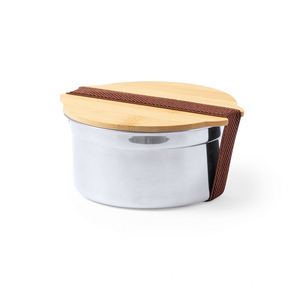 Wholesale Portable 800ml Round Shape Stainless Steel UV Printed <b>Lunch</b> <b>Box</b> Eco-friendly Bamboo Lid for Office & Home Food Storage - Product Image 1