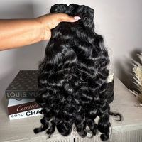 Extensions de cheveux naturels bruts cambodgiens vierges non traités, lisses, 100 % humains, double trame, 30-32 pouces, pour femmes