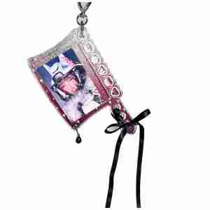 Acrylic phim hoạt hình chủ thẻ 3-Lớp Anime ảnh khung bảo vệ Kawaii Mặt dây chuyền lưu trữ Ribbon Bow <span class=keywords><strong>Keychain</strong></span> cho quà tặng bạn cùng lớp - Product Image 2