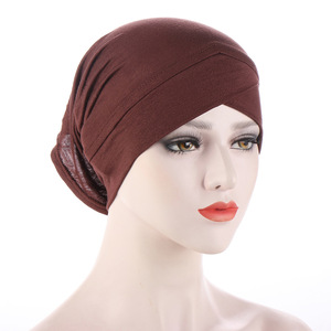 Écharpe pour femmes Genya, <span class=keywords><strong>bonnet</strong></span> <span class=keywords><strong>chimio</strong></span> noué, turban, couvre-chef pour les patients atteints de cancer, musulman - Product Image 5