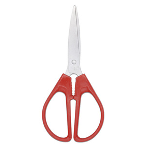Stainless Steel Office Scissors Red Straight Head Home Use Paper Cutting Tool - Product Image 4