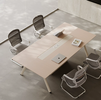 Nouvelle table de conférence de style exécutif moderne, en bois, pour réunions