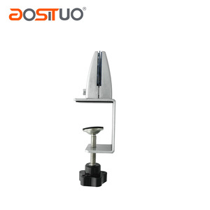 Có Thể Điều Chỉnh Nhôm Pinch Núi Kẹp Kính U Hình Dạng Bàn Khung Phân Vùng Clip Acrylic Divider Giữ Màn Hình - Product Image 5