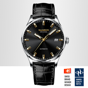 1Customized Luxury Men's Stainless Steel Mechanical Watch Water Resistant Pointer Dial <b>Chronograph</b> Fashion Hangzhou Movement - Product Image 3