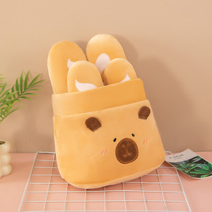 Nuevo Peluche de Capibara con Cesta para Transportar, Regalos para Niños, Peluche Kawaii, Juego de Peluches de Pan, Muñeco de Animal de Peluche - Product Image 2