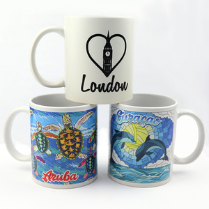 <span class=keywords><strong>Tasse</strong></span> à café en céramique <span class=keywords><strong>personnalisée</strong></span> avec logo imprimé, souvenirs de voyage, pays, villes, avec poignée - Product Image 2