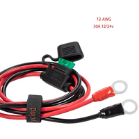 LanLin Langlebiger Kunststoff 12AWG Sicherungskasten 3-Meter-Batterie-Serienkabel Verbindungskabel Modifikationskabel Stromkabel 1 Jahr Garantie