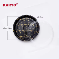 KARYO 281 Boîte à sushi circulaire en plastique de haute qualité jetable Restaurant à emporter avec couvercle Conteneur d'emballage de sushi