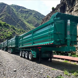 Semi-remorque benne arrière 4 essieux robuste - Product Image 3