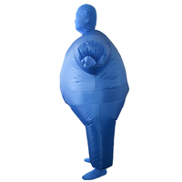Costume gonflable pour adulte, poisson blanc et bleu, convient aux tailles de 1,5 à 2 m. pour Noël, le cosplay, les fêtes, les spectacles sur scène et les soirées costumées.