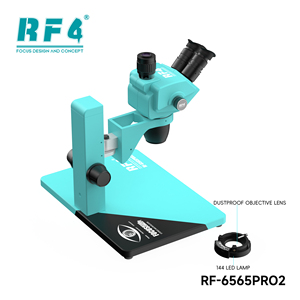 RF4 RF-6565PRO2 6.5-65X ZOOM microscopio Stereo trinoculare antipolvere grande Base di riparazione del <span class=keywords><strong>telefono</strong></span> di addestramento per riparazione del <span class=keywords><strong>telefono</strong></span> aggiornamento della riparazione del <span class=keywords><strong>telefono</strong></span> - Product Image 3