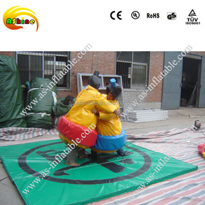 Costume de mascotte de <span class=keywords><strong>sumo</strong></span> gonflable jaune personnalisable pour les jeux de fête - Product Image 4