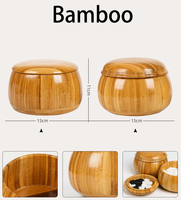 Ensemble de jeu de Go en bois de bambou naturel avec bols et 361 pierres en bakélite – Jeu de stratégie chinois classique |   Mesures 19 x 19 pouces
