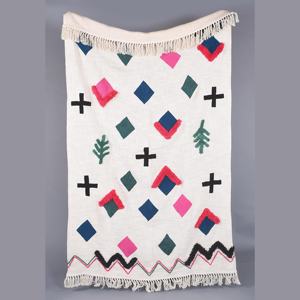 Super luxurious Decorative throw <b>blanket</b> for Home Decor Handwoven White cotton throw <b>blanket</b> at best price - Product Image 1