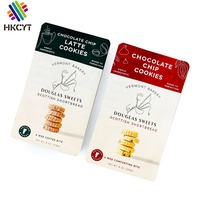 Sachet d'emballage alimentaire refermable avec fermeture éclair, anti-odeur, en aluminium, fond plat, avec logo personnalisé, pour biscuits et en-cas