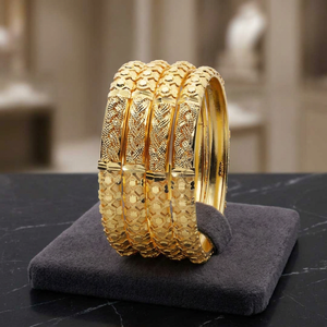 Colorez les bracelets de formation plaqués or, bracelets de luxe, bracelets de mode, bracelets indiens, bracelets en laiton bijoux remplis d'or Oro Joyeria. - Product Image 2