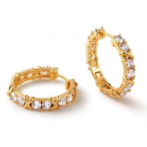 European American Trendy <b>Fashion</b> <b>Dangle</b> <b>Earrings</b> Women Gold Plated Asymmetrical Butterfly Pattern Diamond Anniversary - Product Image 1