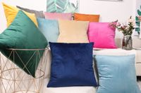 Polyester velours personnalisé imprimé Logo 45*45cm taie d'oreiller Sublimation housses de coussin Sublimation blanc taie d'oreiller