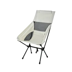 Factory Wholesale Lightweight Backpacking Chair Folding Moon Chair with Storage Bag for Adults for Outdoor Travel Hiking Camping