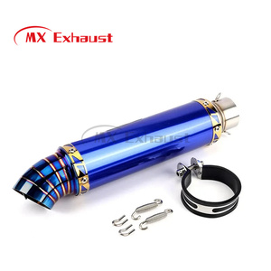 Silencieux d'échappement universel pour <span class=keywords><strong>Moto</strong></span>, <span class=keywords><strong>Tube</strong></span> en acier inoxydable de 76mm - Product Image 3