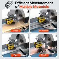 Roue de mesure à affichage numérique haute précision pour machines de découpe à roulettes, aide multifonctionnelle pour le travail du bois