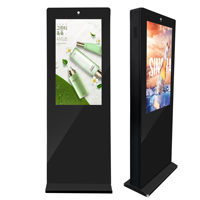 Kiosque publicitaire numérique LCD tactile Android 32 pouces 2K/4K étanche IP65 pour extérieur, à poser au sol, pour utilisation dans les ascenseurs (OEM)
