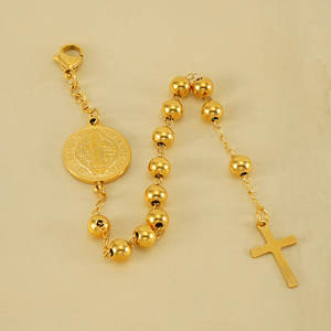 Pulsera y Brazalete de Moda para Mujer, Personalizado, de Lujo, en Acero Inoxidable 316L, Chapado en Oro de 14k y 18k, Brazalete de Rosario para Mujer - Product Image 2