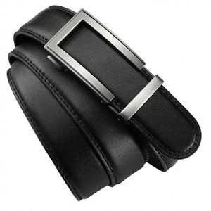 Ceinture à cliquet en cuir véritable pour homme de qualité supérieure – Ceinture ajustable pour tenue habillée et décontractée - Product Image 2