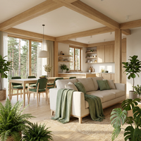 Conception personnalisée de toute la maison ISO, luxe minimaliste pour résidence de luxe, personnalisation OEM ODM, design graphique Pavone pour salon