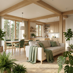 ISO Maßgeschneidertes Ganzhausdesign Minimalistischer Luxus für Luxusresidenzen OEM ODM Anpassung Pavone Grafikdesign für Wohnzimmer - Product Image 2